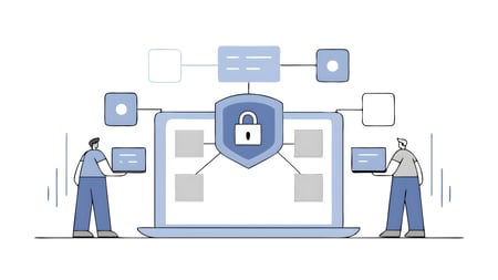 Data protection in hybrid infrastructure using zero trust